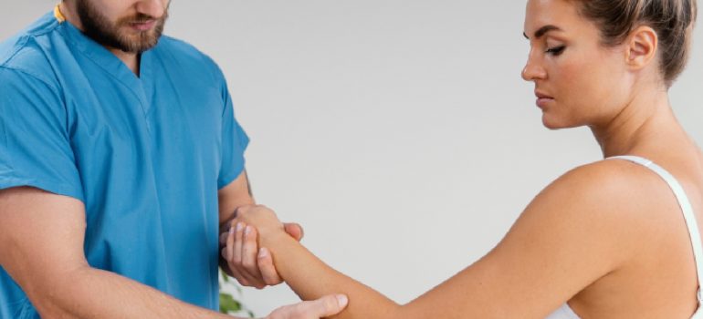 physiotherapist-applying-gentle-joint-mobilization-techniques-for-frozen-shoulder-treatment