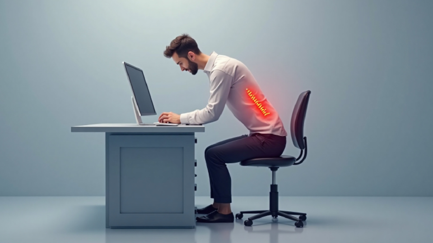 biomechanical-illustration-detailing-the-spinal-stress-caused-by-crouching-over-a-laptop-at-a-kitchen-table